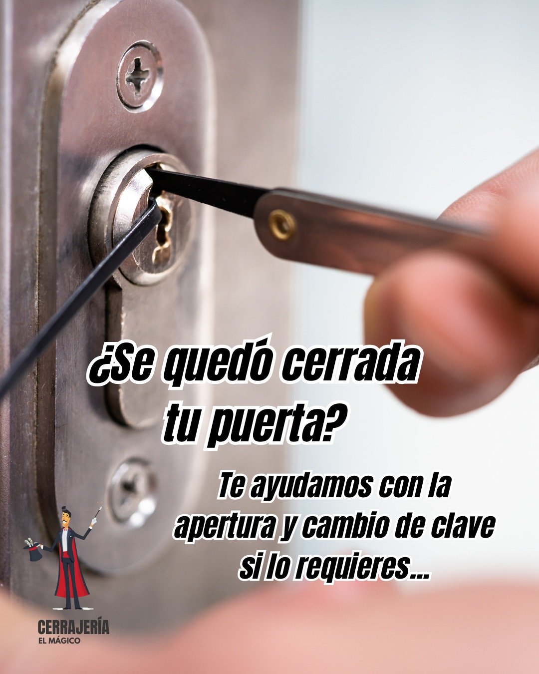 Apertura de cerradura residencial Rionegro - Cerrajería El Mágico